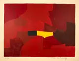 Komposition in Burgunderrot, Gelb und Schwarz by Serge Poliakoff, sold Jun 2019