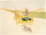 Partie de campagne by Henri de Toulouse-Lautrec, 1897, Farbige Lithographie, sold Jun 2018