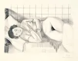 Figure endormie, châle sur les jambes by Henri Matisse, 1929, Lithographie, sold Jun 2018