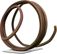 Bernar Venet, Indeterminate line, 1995, Gerollter Stahl (Acier roulé)