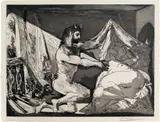 Pablo Picasso, Faune dévoilant une dormeuse, 1936, Blatt 27 der Folge «Suite Vollard» Aquatinta und Kupferstich