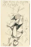 Dem Mann in Gunten ein grosses ? by Paul Klee, Klee signiert mit Picasso Feder in Tinte auf leichtem Karton – 1912–1914 –, sold Jun 2018