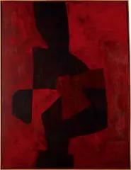 Composition abstraite by Serge Poliakoff, 1958, Öl auf Leinwand, sold Jun 2018