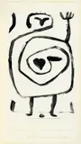 Vortrag über die Spirale by Paul Klee, Pinsel in schwarzer Kleisterfarbe auf Velin, vom Künstler auf Unterlage aufgelegt, auf der Unterlage im Unterrand links , sold Jun 2018