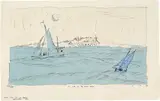 Lyonel Feininger, A Life on the Ocean Wave, 1927, Aquarell über Vorzeichnung in Tusche