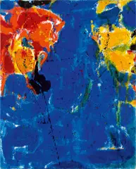 The Upper Red by Sam Francis, 1955–1960, Ölfarben auf Leinwand, sold Jun 2018