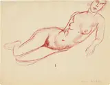 Henri Matisse, Nu allongé vers la droite, s’appuyant sur le bras gauche