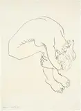 Henri Matisse, Nu assis, courbé sur les genoux