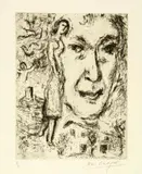 Marc Chagall, Autoportrait, Radierung