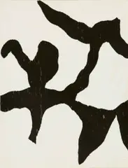Hans Arp, 10 Origin, 1942, Mit Orig.-Holzschnitt von Hans Arp und 9 weiteren orig.-graphischen Blättern von Bill, Sonia Delaunay, Domela, Kandinsky, Leuppi, Lohse, Magnelli, Taeuber-Arp und Vantongerloo. Zürich, Allianz-Verlag, 1942 Orig.-Kart.-Mappe mit Aufdruck