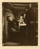 Tod by Käthe Kollwitz, Blatt 2 aus dem Zyklus «Ein Weberaufstand» Lithographie, sold Jun 2018