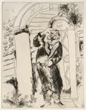 Nicolas Gogol – Les Ames mortes by Marc Chagall, Eaux-fortes de Marc Chagall 1927–1930 – Ediert in Paris, Tériade Editeur, 1948 In losen Lagen und Blättern, in Orig.-Ums, sold Jun 2018