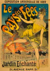 Jules Chéret, Le pays des fées. – Jardin Enchanté, Affiche. Farbige Lithographie