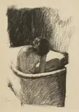 Pierre Bonnard, Le Bain (deuxième planche), Lithographie. Ca