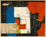 Le Corbusier, Bouteilles, Farbige Lithographie