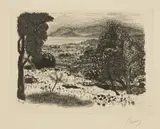 Pierre Bonnard, Paysage du Midi, 1925, Lithographie