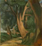 André Derain, La route d’Albano aux environs de Castel Gandolfo, Öl auf Leinwand