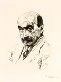 Max Liebermann, Selbstportrait. – Selbstportrait mit dem Hut auf dem Kopf. – Selbstbildnis