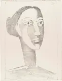 Tête de femme au chignon by Pablo Picasso, Lithographie, sold Jun 2018