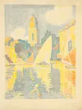 Paul Signac, Saint-Tropez: Le Port, 1897-1898, Colour lithograph