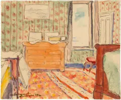 Albert Marquet, Intérieur, 1930, Aquarell über Vorzeichnung in Bleistift