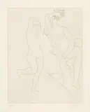 Pablo Picasso, Deux femmes nues, dont une dans un arbre, Radierung