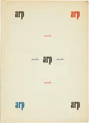 Sophie Taeuber-Arp, Sophie Taeuber-Arp/Hans Arp. rire de coquille, Amsterdam, Vordemberghe-Gildewart, 1944 Orig.-Brosch