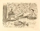 Odalisque, brasero et coupe de fruits by Henri Matisse, Lithographie, sold Jun 2018