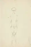 Nackter Märtyrer-Knabe by Otto Meyer-Amden, 1913–1917, Bleistiftzeichnung, sold Jun 2018