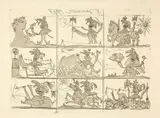 Pablo Picasso, Sueño y mentira de Franco – Planches I et II, 2 Blatt Radierungen mit Aquatinta. Je ca