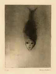 Odilon Redon, Sciapode, Radierung und Kaltnadel