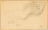 Auguste Rodin, Femme nue allongée