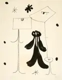 Les Hommes by Joan Miró, 1948, Lithographie, sold Jun 2018