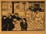 Félix Vallotton, L’Anarchiste, Holzschnitt
