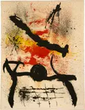 Ohne Titel by Joan Miró, 1964, Aus: Graphikmappe. Hochschule St. Gallen Farbige Lithographie, sold Jun 2018