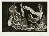 Pablo Picasso, Peintre et modèle accoudé, Aquatinta, Lithostift und Radierung