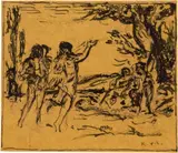 Ker-Xavier Roussel, Jugement de Paris, 1905, Feder in Tusche