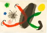 Le Lézard aux plumes d’or by Joan Miró, 1967, Farbige Lithographie, sold Jun 2018