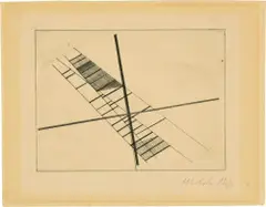 Lázló Moholy-Nagy, Bácsborsód (Ungarn) 1895–1946 Chicago Ohne Titel, Radierung