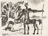 Centaure faune et nymphes by Pablo Picasso, Lithographie, sold Jun 2018