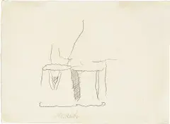 Giorgio Morandi, Natura morta, 1960, Zeichnung in Bleistift
