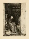 La Vieille aux loques by James Abbott McNeill Whistler, Radierung und Kaltnadel, sold Jun 2018