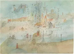 Wols, Ville arabe – Ville promenade N° II, Tuschfeder und Aquarell