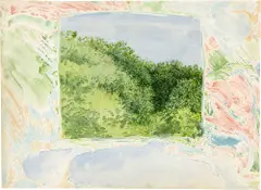 Landschaft by Markus Raetz, 1975, Aquarell, sold Jun 2018