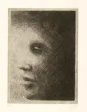 Markus Raetz, Profil III, 1982, Drypoint on wove paper