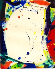 Untitled by Sam Francis, 1965, Deckfarben und Aquarell auf festem Velin, sold Jun 2018