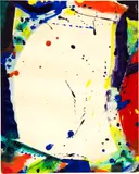 Sam Francis, Untitled, 1965, Deckfarben und Aquarell auf festem Velin