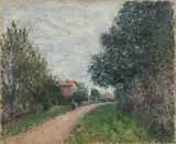 Alfred Sisley, Chemin tournant à Sèvres, 1879, Öl auf Leinwand
