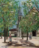 Maurice Utrillo, Eglise d’Antony – Eglise Saint-Saturnin à Antony (Seine)