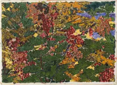 Augusto Giacometti, Zweig mit roten Beeren, 1911, Öl auf Leinwand